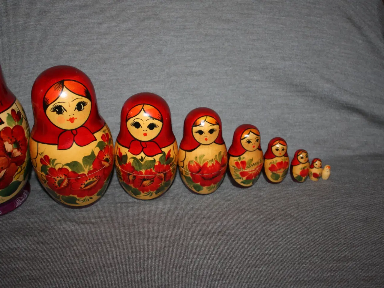 Billede 3 - Dukker Babushka matryoshka højde 19 cm 9 stk.