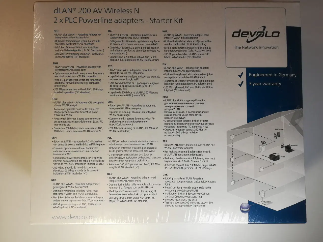 Billede 3 - Devolo dLAN 200 AV Wireless N Starter Kit Nr: 1407