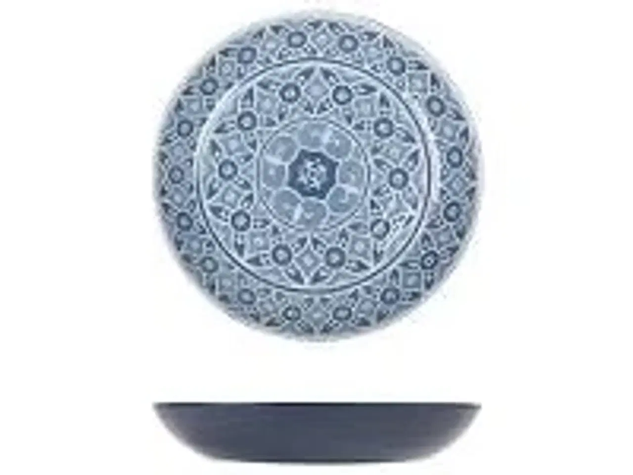 Billede 1 - 2 stk. Skål melamin blå 280 mm 1,8 ltr Marrakesh