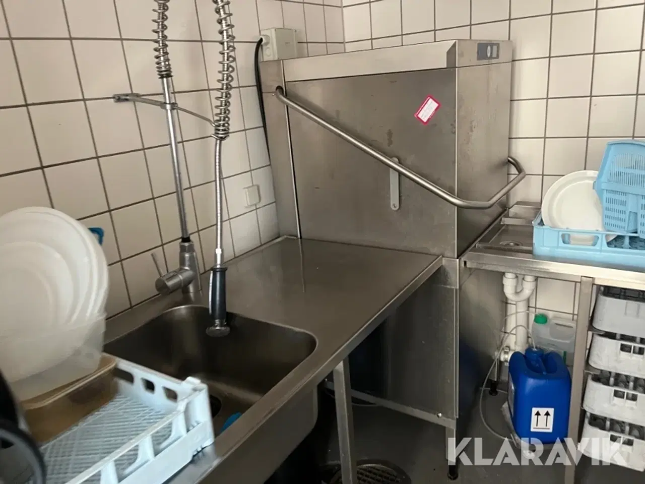 Billede 3 - Opvaskestation med udstyr Hobart