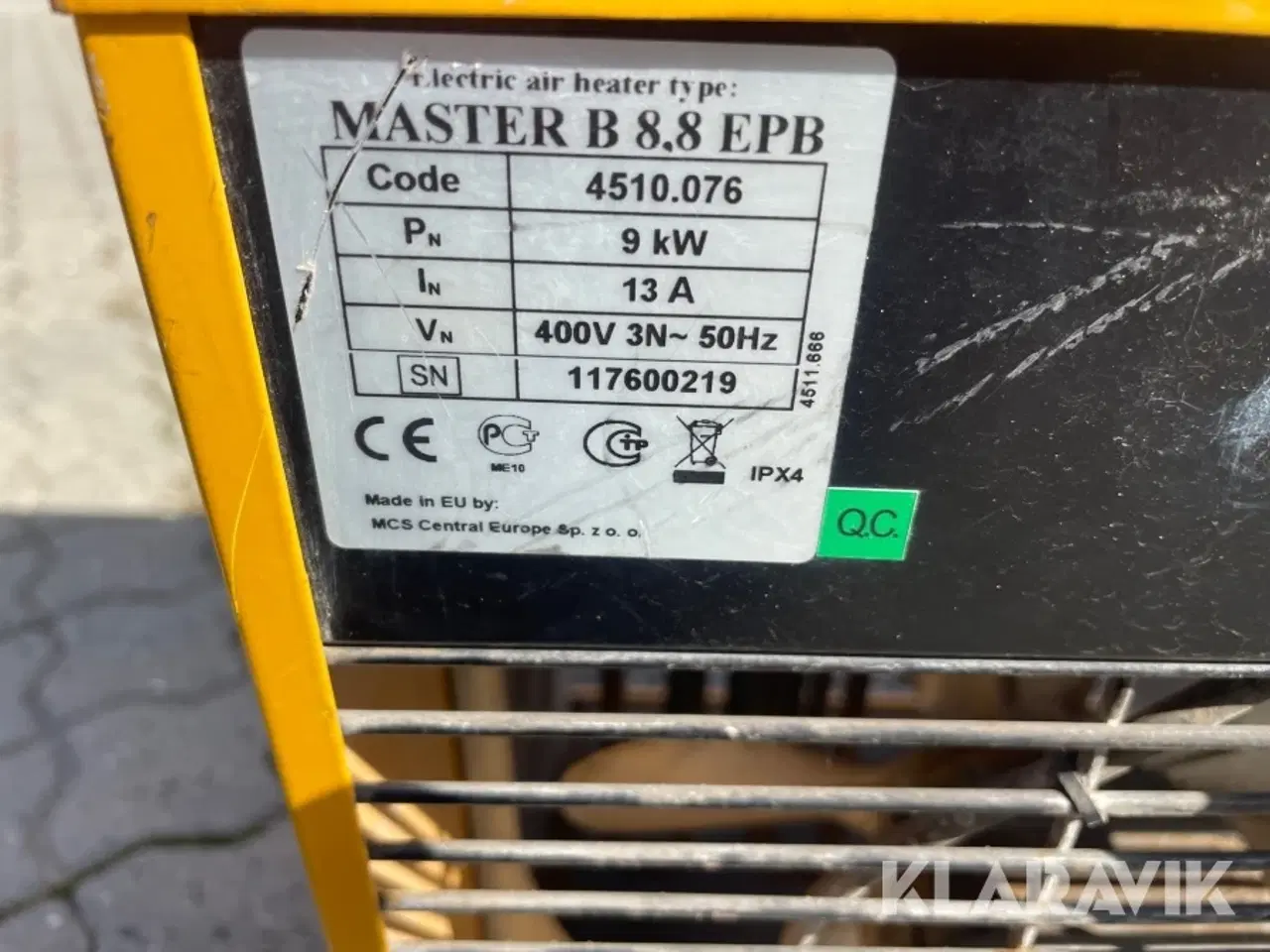 Billede 9 - Varmeblæsere Master B8.8EPB 2 styk