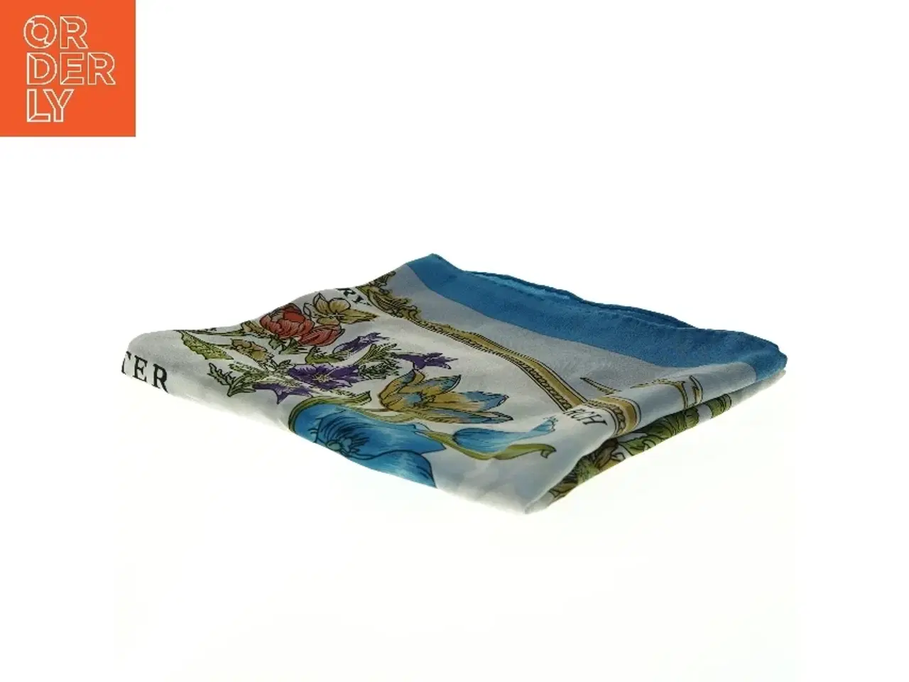 Billede 2 - Tørklæde med blomsterprint (str. 90 x 85 cm)