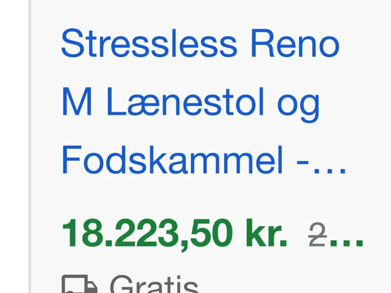 Billede 2 - 2xstressless + skammel 