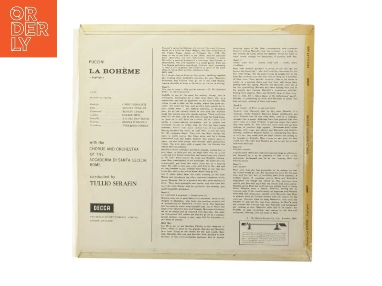 Billede 2 - Puccini La Boh&#232;me LP