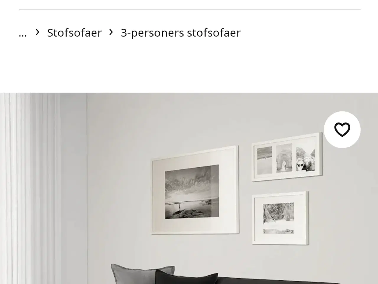 Billede 1 - 3 pers. Sofa fra IKEA
