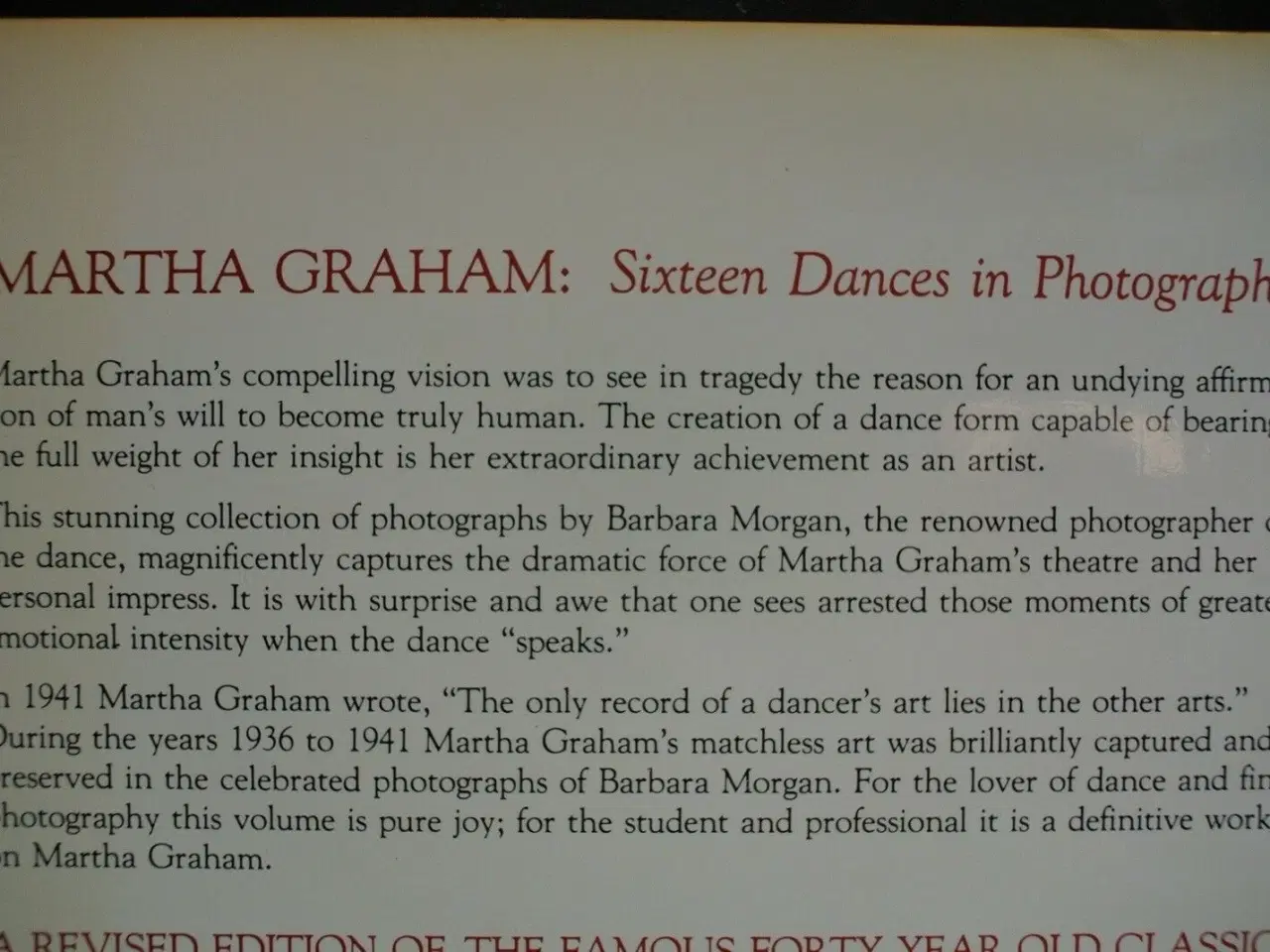 Billede 3 - martha graham sixteen dances in photographs, by ba