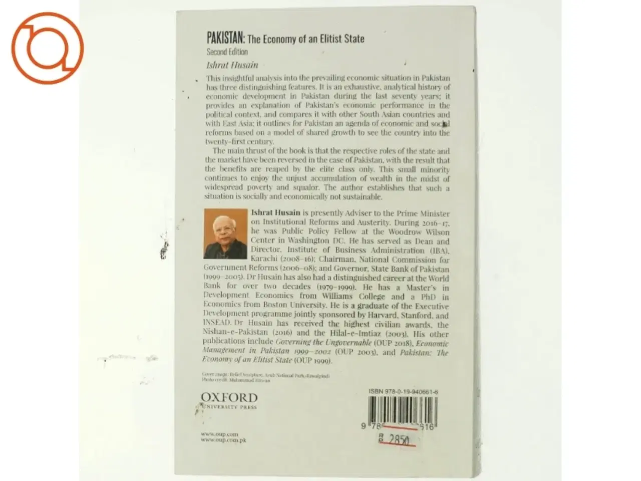 Billede 3 - Pakistan -The Economy of an Elitist State af Ishrat Husain (Bog)