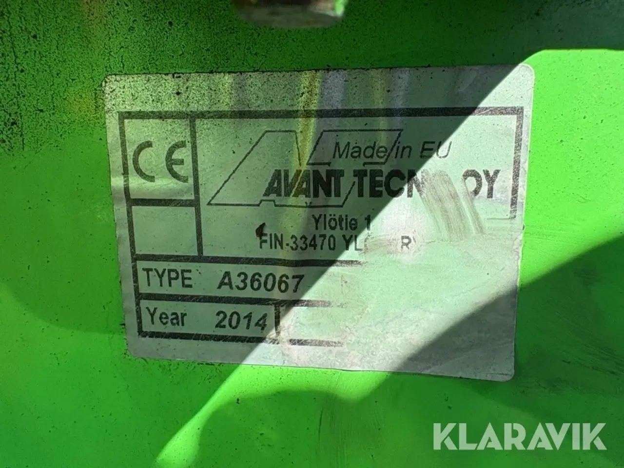Billede 5 - Hydraulisk kost Avant 1100 A36067