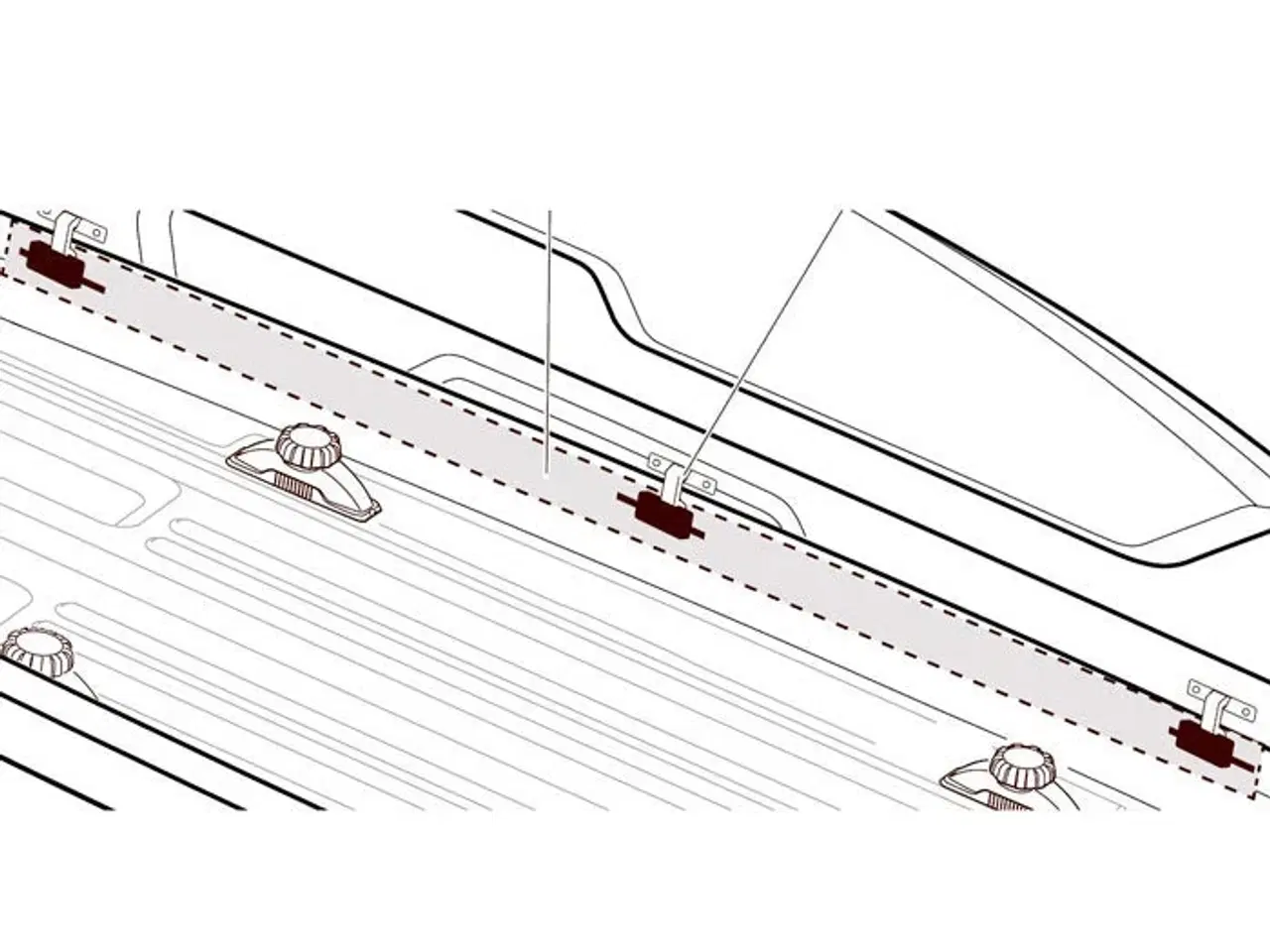 Billede 1 - Thule låseskinne