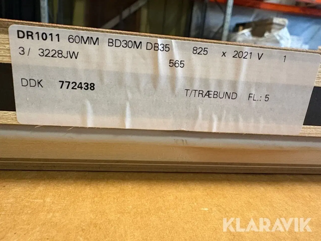 Billede 8 - Brænddør Swedoor Klimadør - 2 dørplader og 1 karm