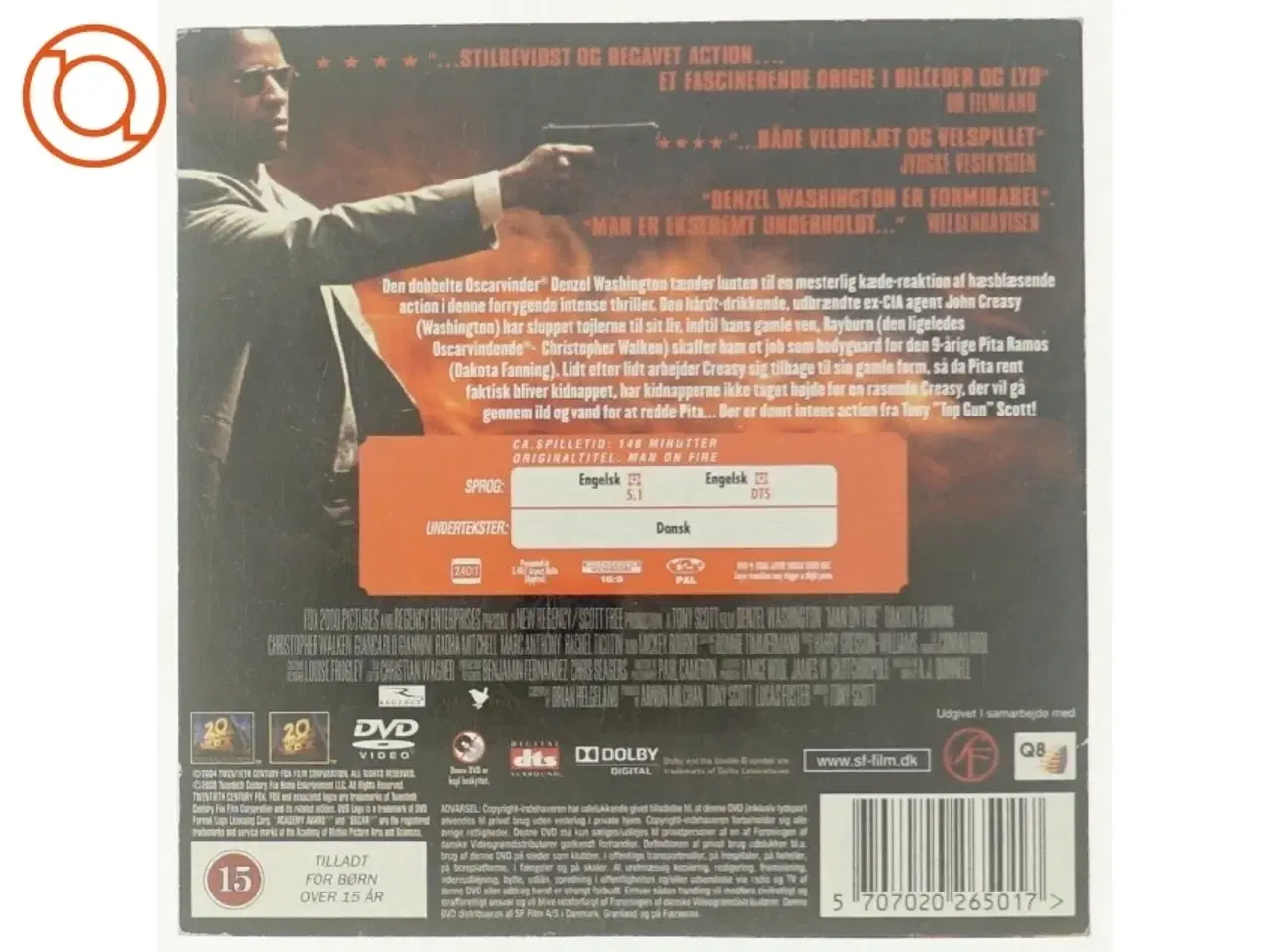 Billede 3 - Man on Fire (DVD)