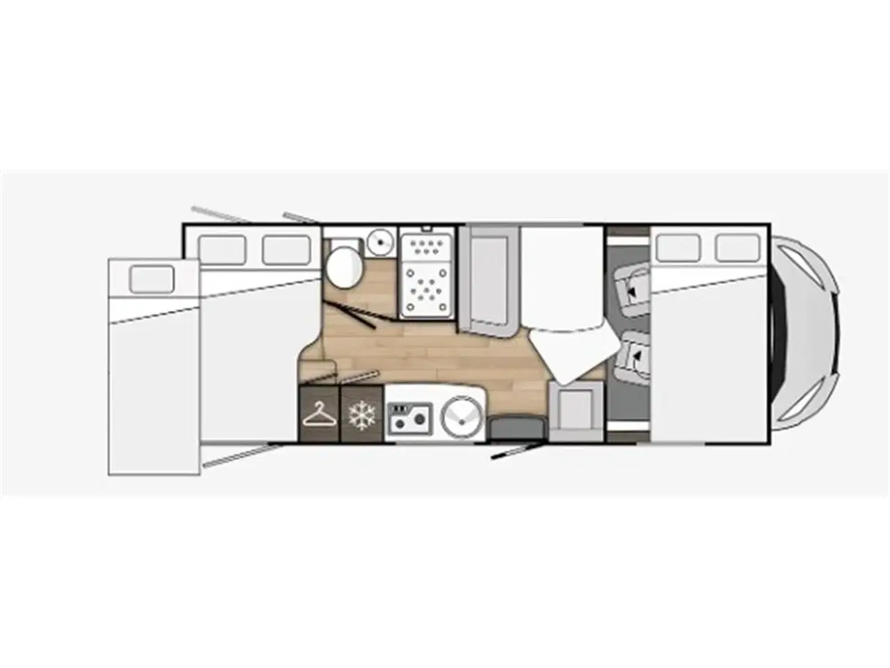 Billede 4 - 2022 - Benimar Sport 340   Benimar Sport 340 UP 2022 - Kan ses nu hos Camping-Specialisten.dk