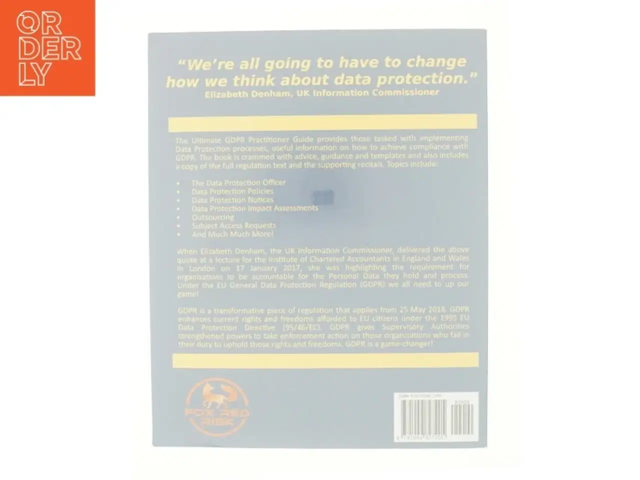 Billede 3 - The Ultimate GDPR Practitioner Guide : Demystifying Privacy & Data Protection (Paperback) af Massey, Mr Stephen Robert (Bog)