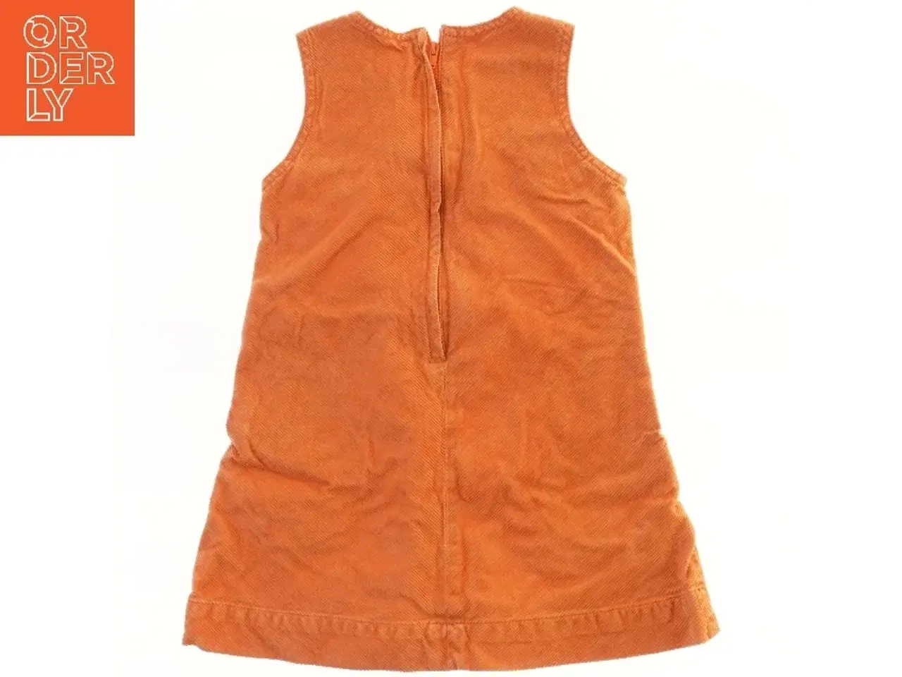 Billede 2 - Orange kjole med blomsterbroderi fra H&M (str. 104)