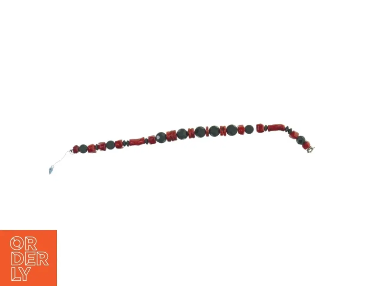 Billede 2 - Halskæde (str. 44 cm) halvædelsten og sterlingsølv