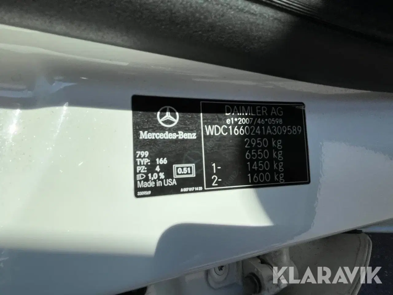 Billede 5 - Personbil SUV Mercedes-Benz ML 350 BLUETEC 4MATIC 3,0d Aut