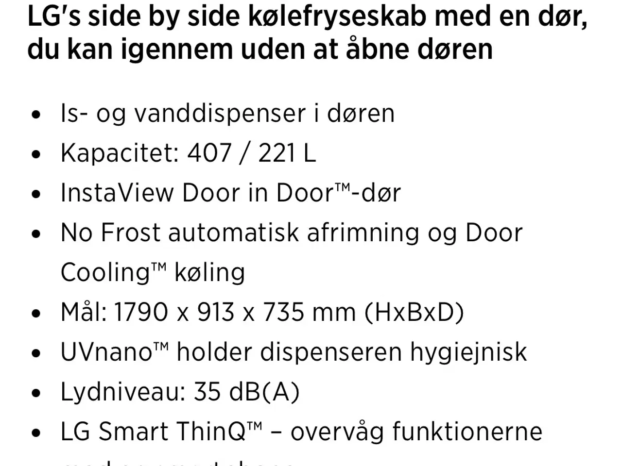 Billede 16 - LG Side by side kølefryseskab