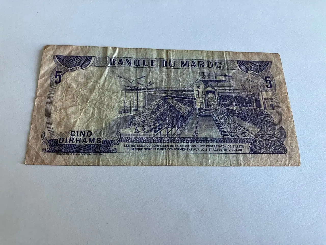 Billede 2 - 5 Dirhams Morocco 1970
