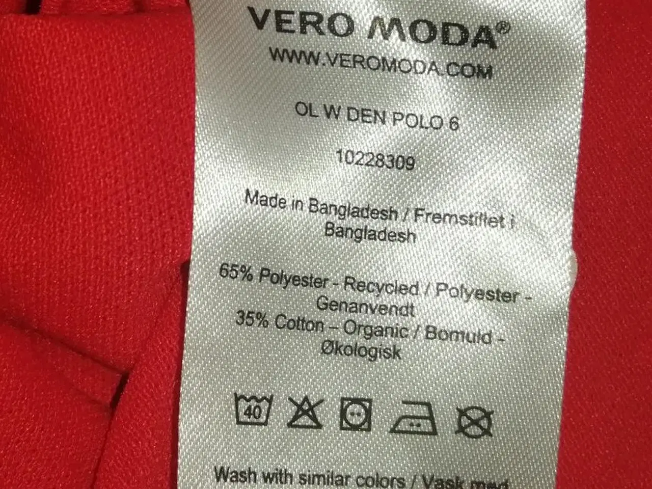 Billede 6 - NY OL 2020 VERO MODA TEAMWEAR POLO, STR. M