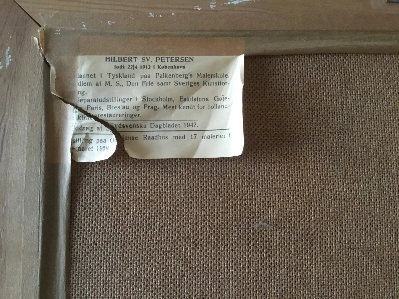 Billede 1 - Ældre maleri hilbert s v petersen