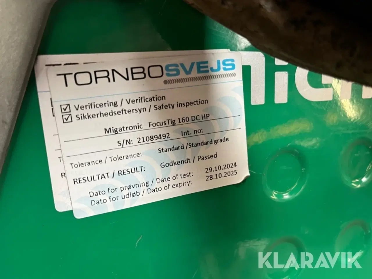 Billede 11 - Svejser Migatronic Focus TIG 161 DC PFC
