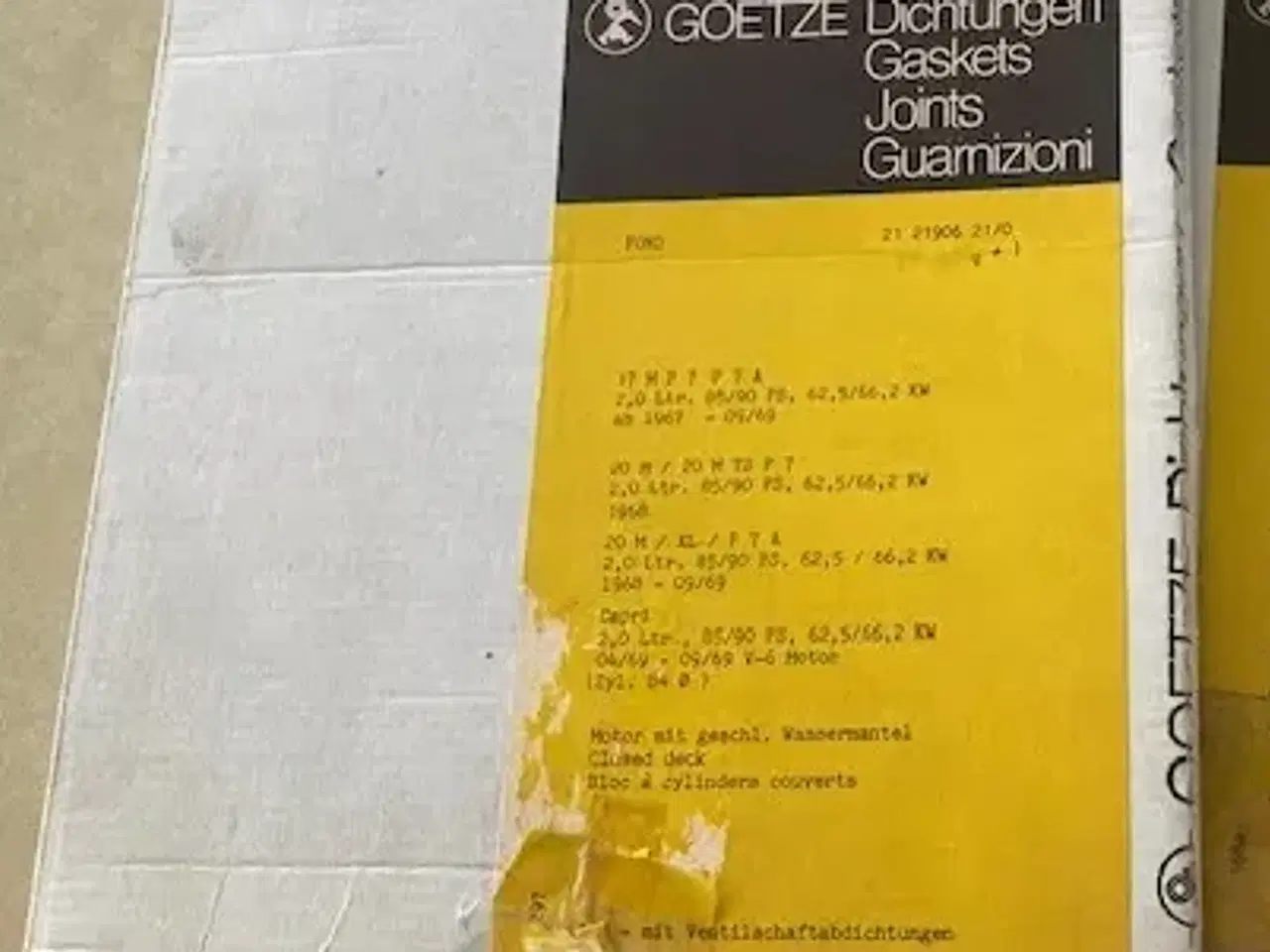 Billede 5 - Taunus 12M-17M-20M Pakningssæt