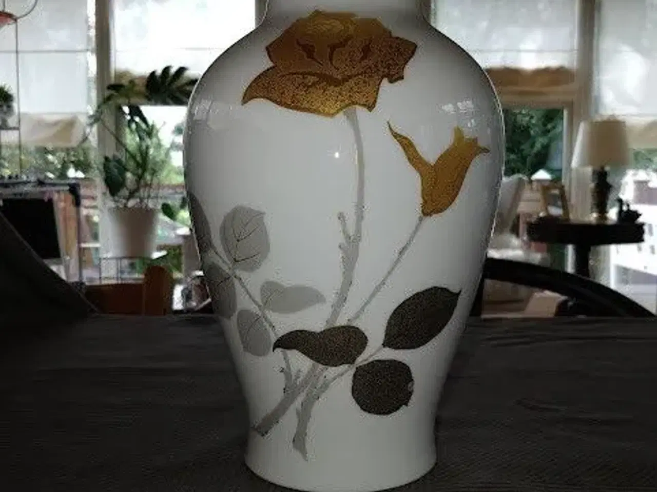 Billede 1 - Smuk Japansk Okura Jubilæums Guld Vase