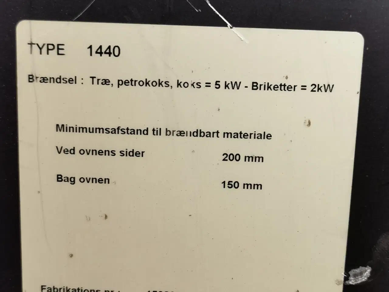 Billede 4 - Brændeovn mørso 