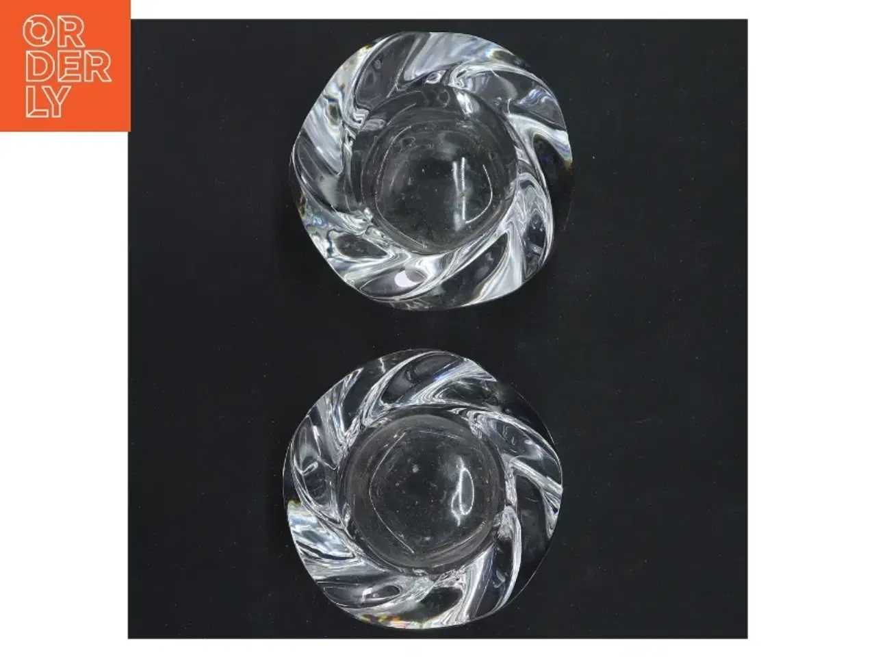 Billede 2 - Glas fyrfadsstager fra Royal Copenhagen (str. 6 cm)