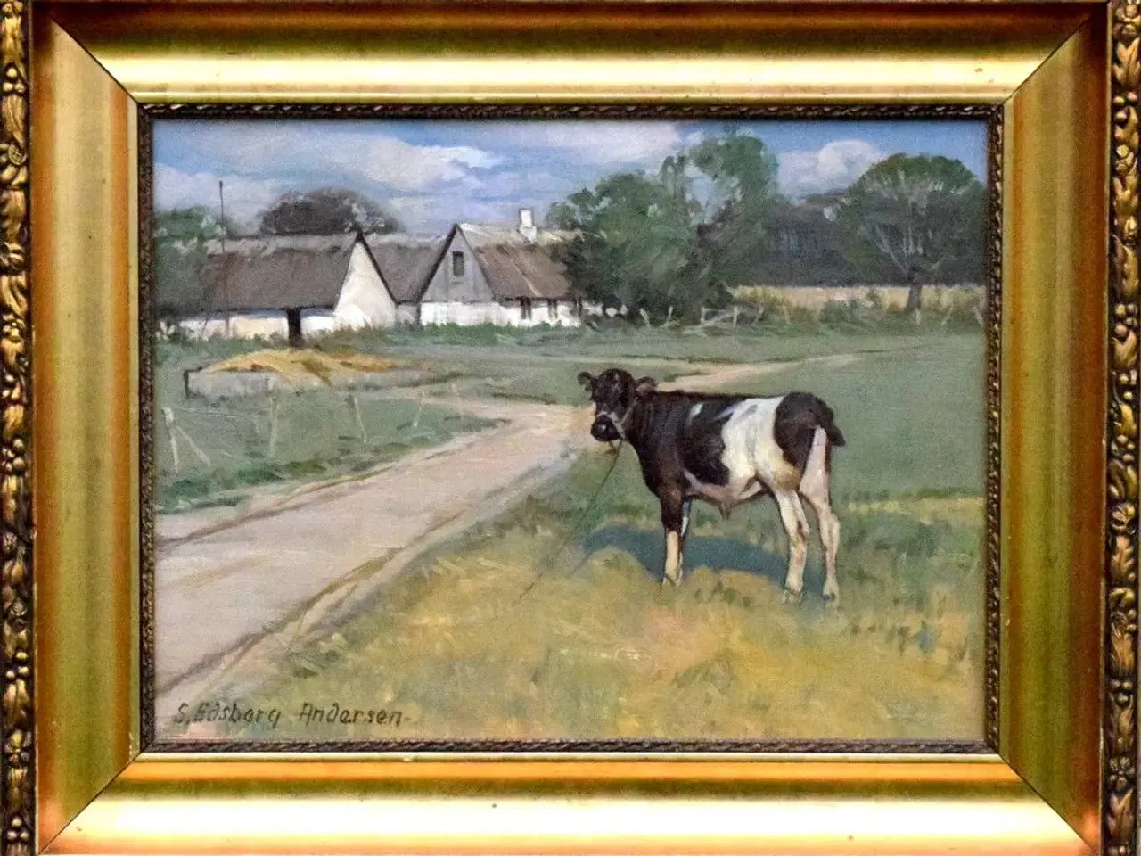Billede 1 - Maleri af Søren Edsberg (f. 1945-)