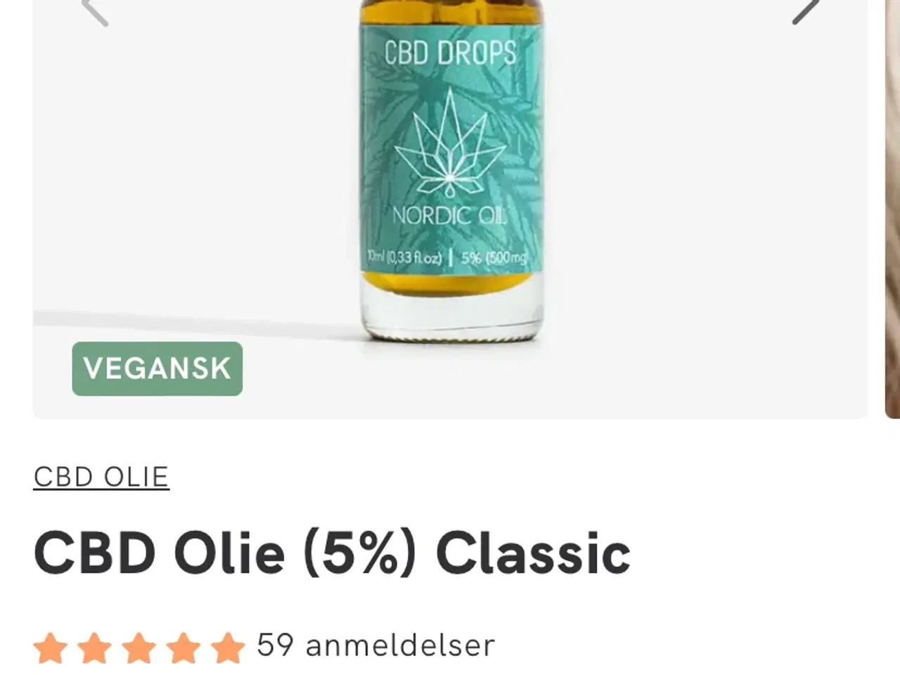 Billede 1 - CBD olie classic 5 % 