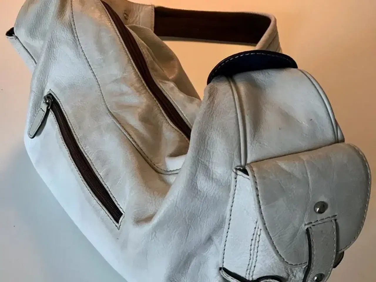 Billede 4 - Créton taske hvid med skulderrem