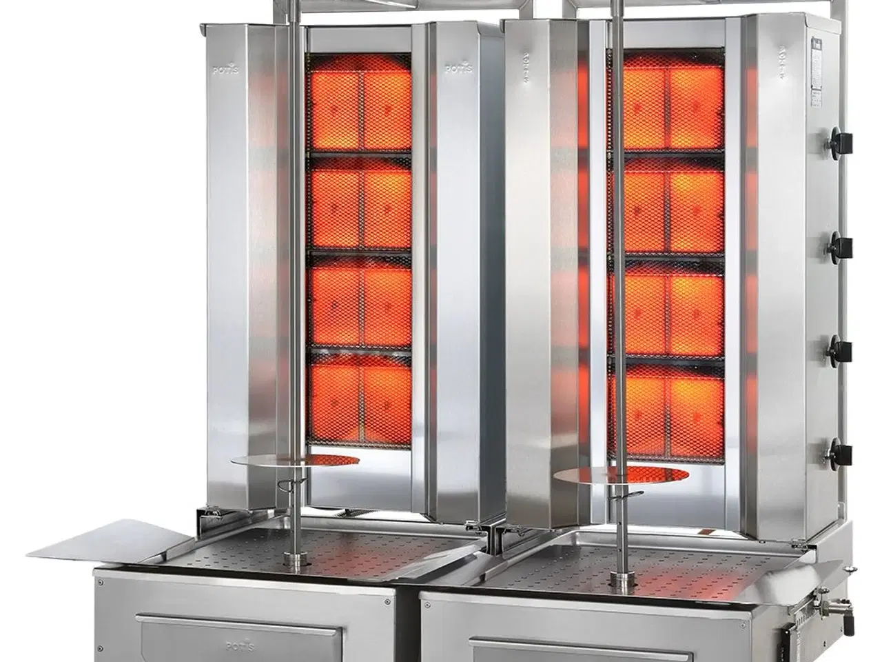 Billede 1 - Kebabgrill til Gas – Dobbeltmodel – 140 kg kød
