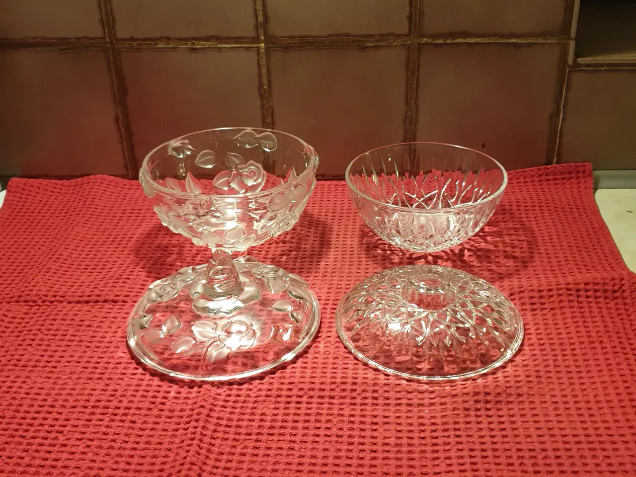 Billede 2 - Glasskåle m låg