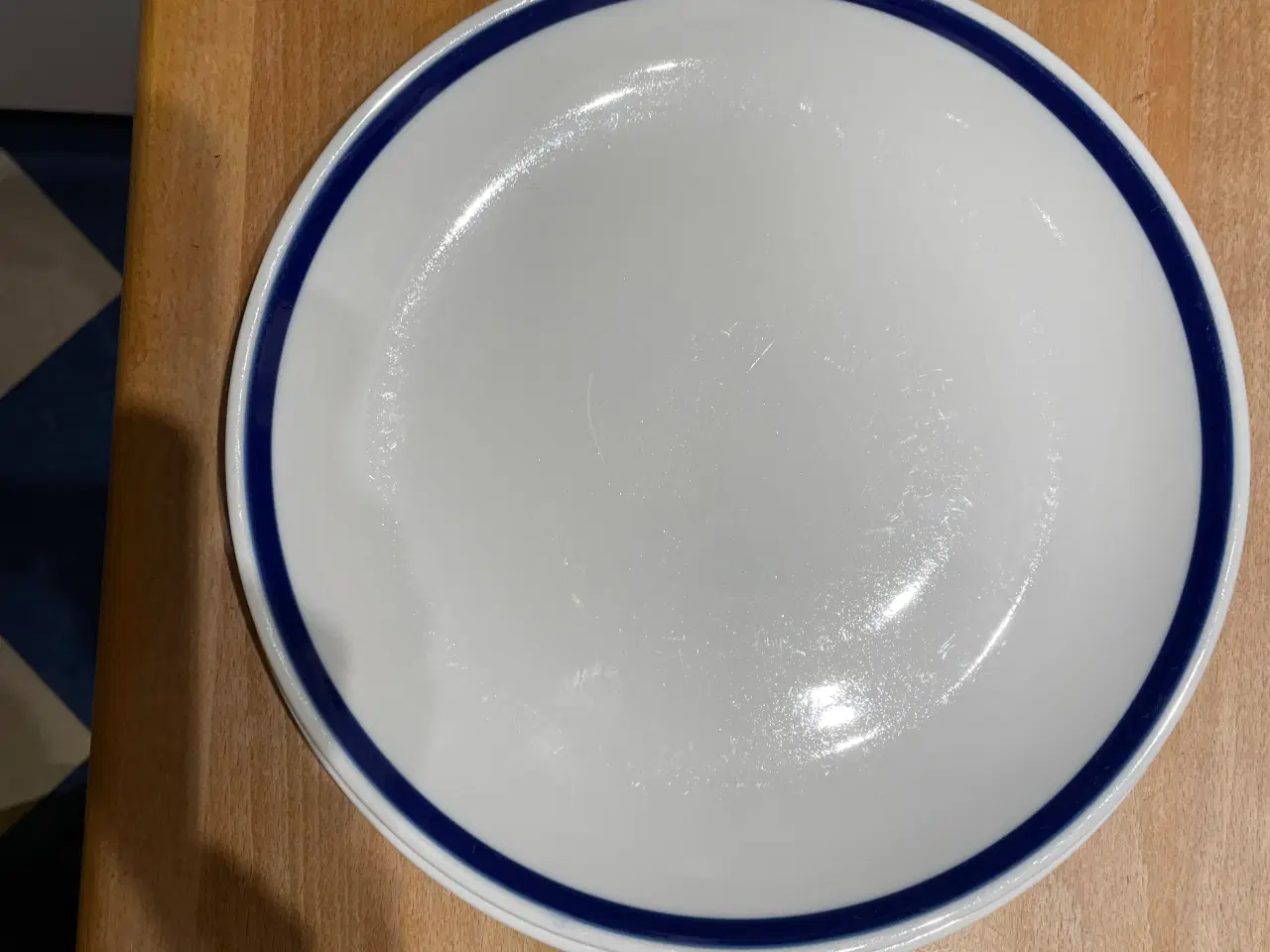 Billede 1 - Lyngby tallerkner blå stribe