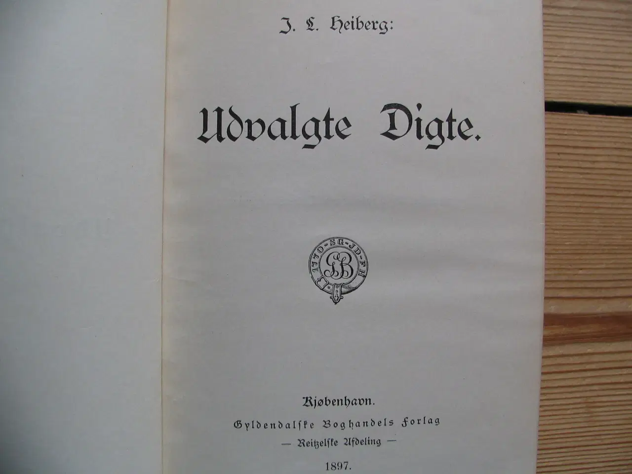 Billede 3 - Johan Ludvig Heiberg. Udvalgte digte. fra 1897