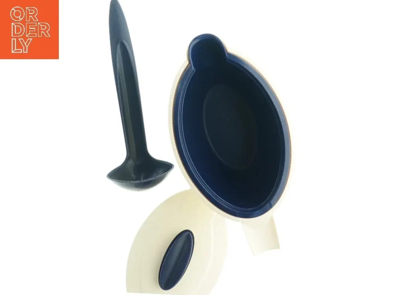 Billede 2 - Sovsekande med låg og øse fra Tupperware (str. 22 x 12 cm)