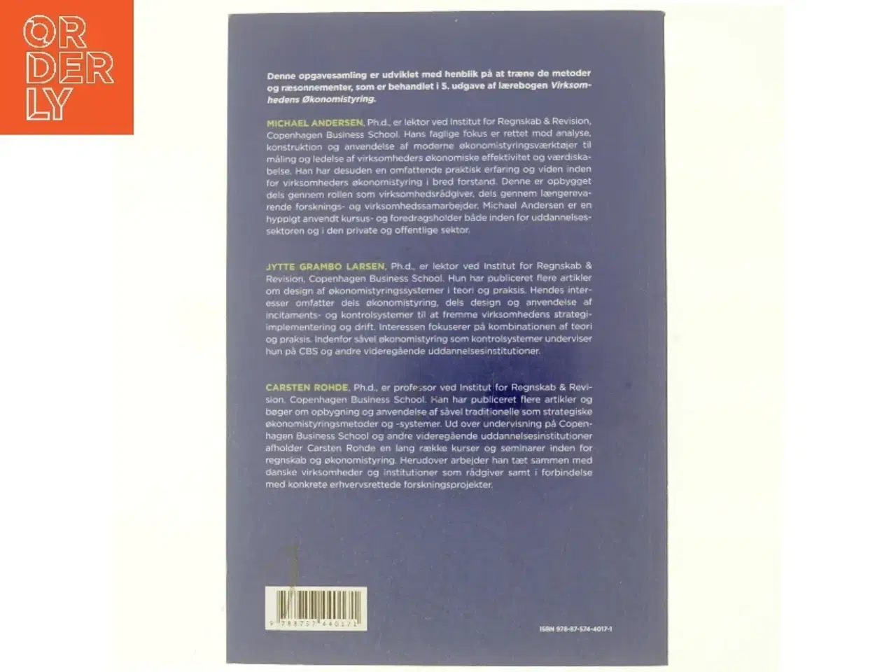 Billede 3 - Opgavesamling til virksomhedens økonomistyring af Michael Andersen (Bog)
