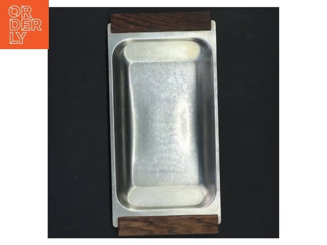 Billede 3 - Rektangulært serveringsfad med træhåndtag (str. 18,5x9 cm)