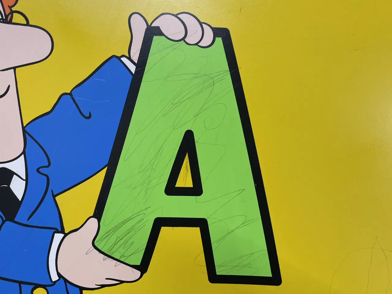 Billede 2 - Bord, stol og tavle med Postmand Per 