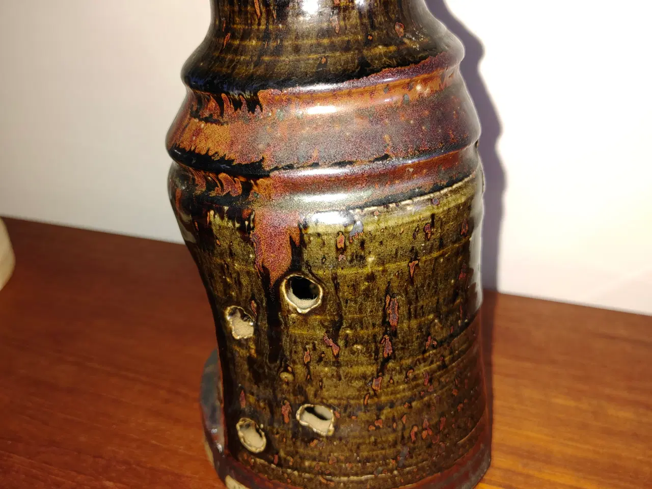 Billede 4 - Flot keramik lysestage/lygte