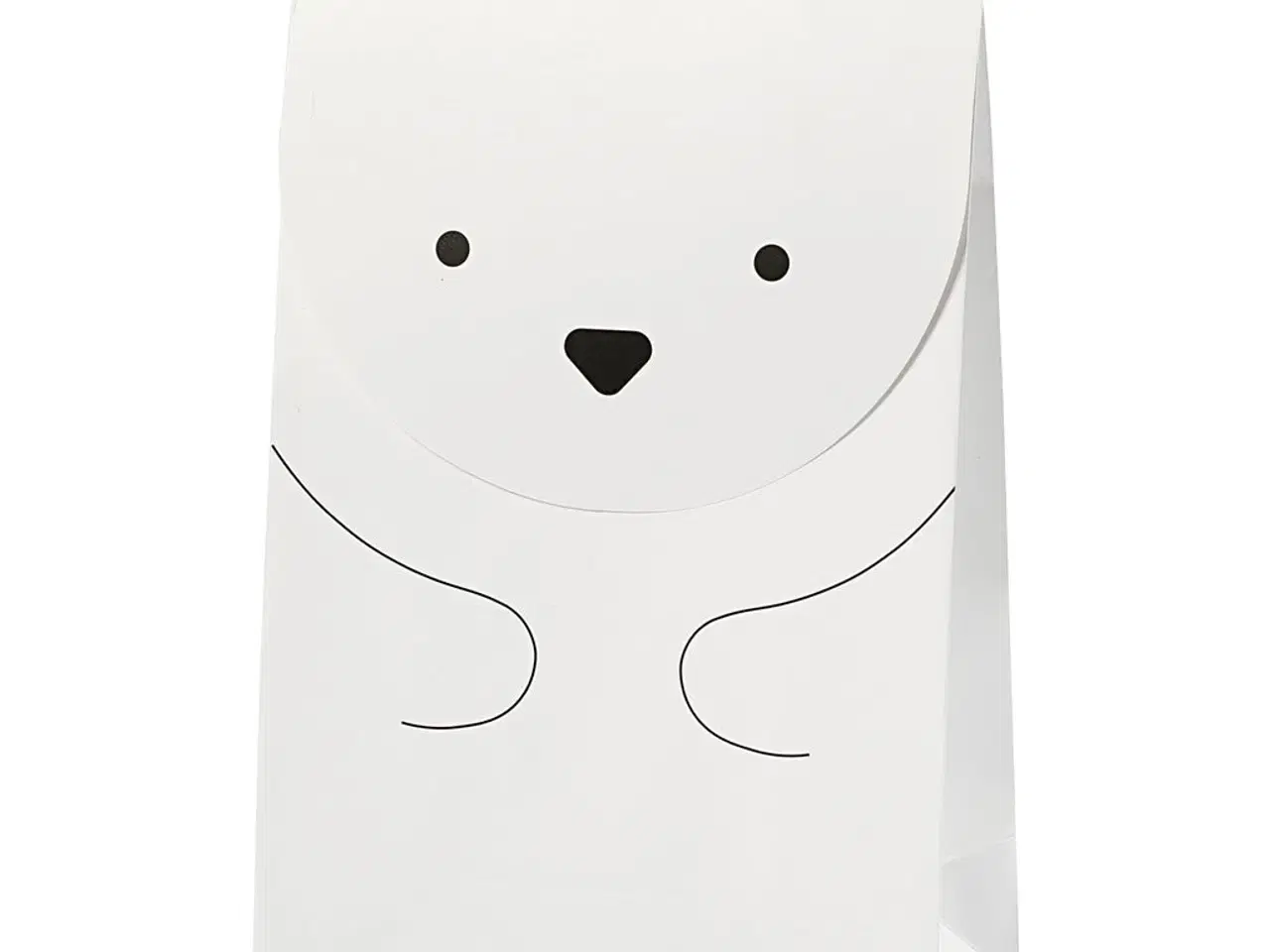 Billede 1 - Papirposer med Isbjørn - 6 stk. H: 18 cm, 80 g