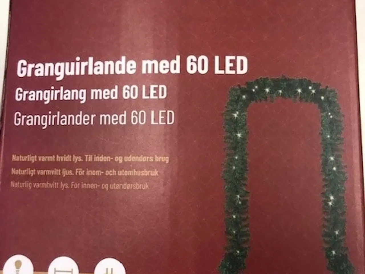Billede 2 - Granguirlande 60 LED 