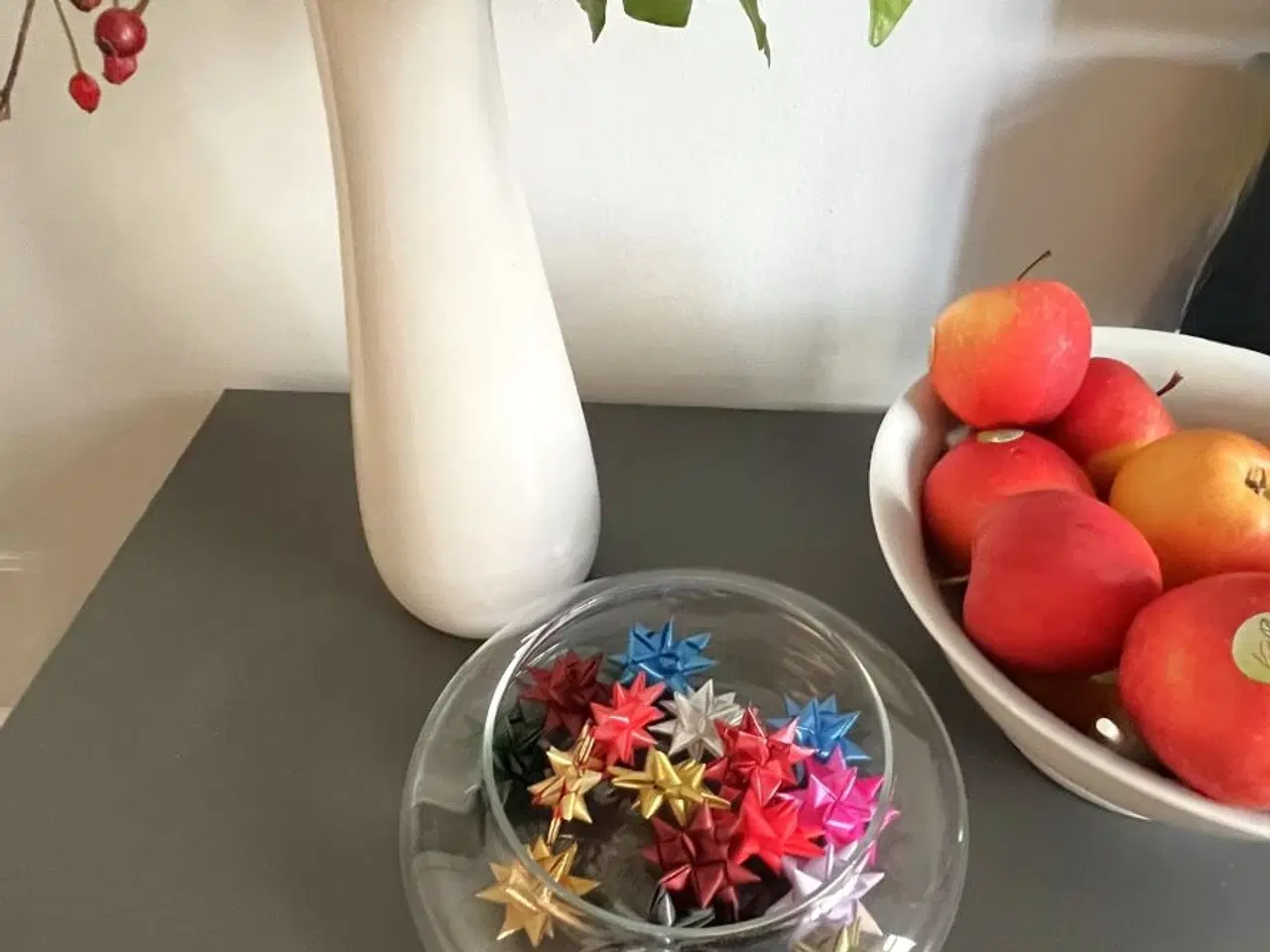 Billede 4 - Flettede stjerner - af genbrugs-gavebånd