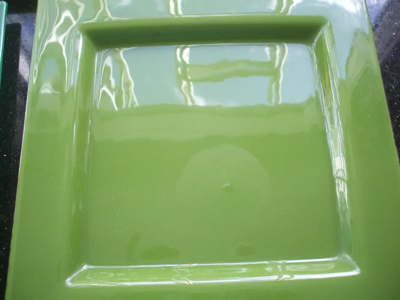 Billede 2 - Glastallerkener grønne og klare