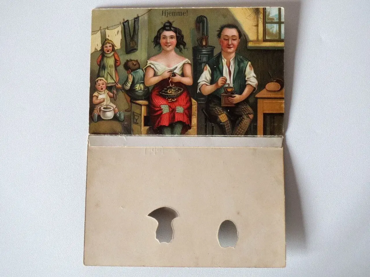 Billede 2 - Postkort, 2 sjove gamle postkort