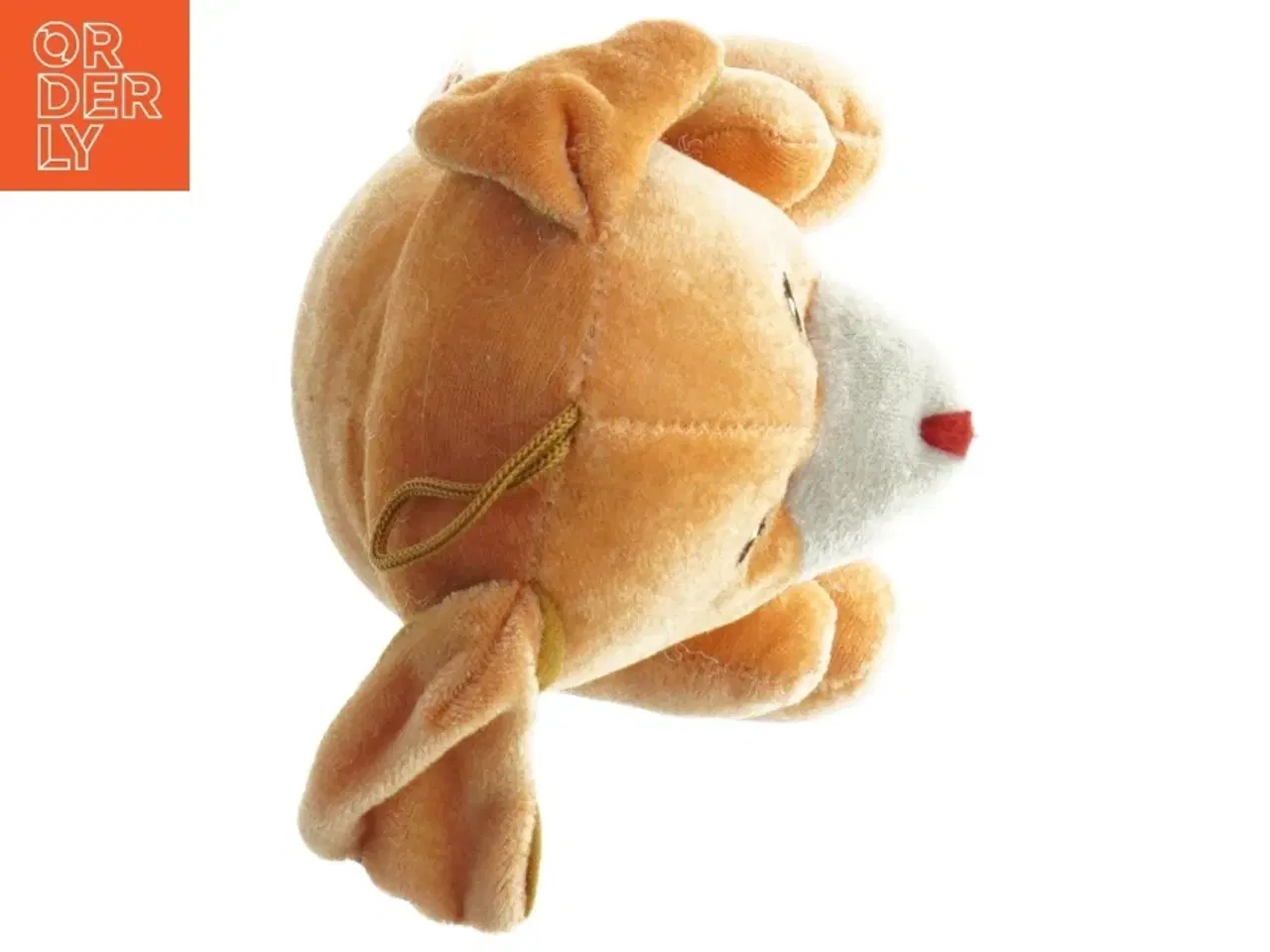 Billede 3 - Orange tøjdyr hund (str. 18 cm)