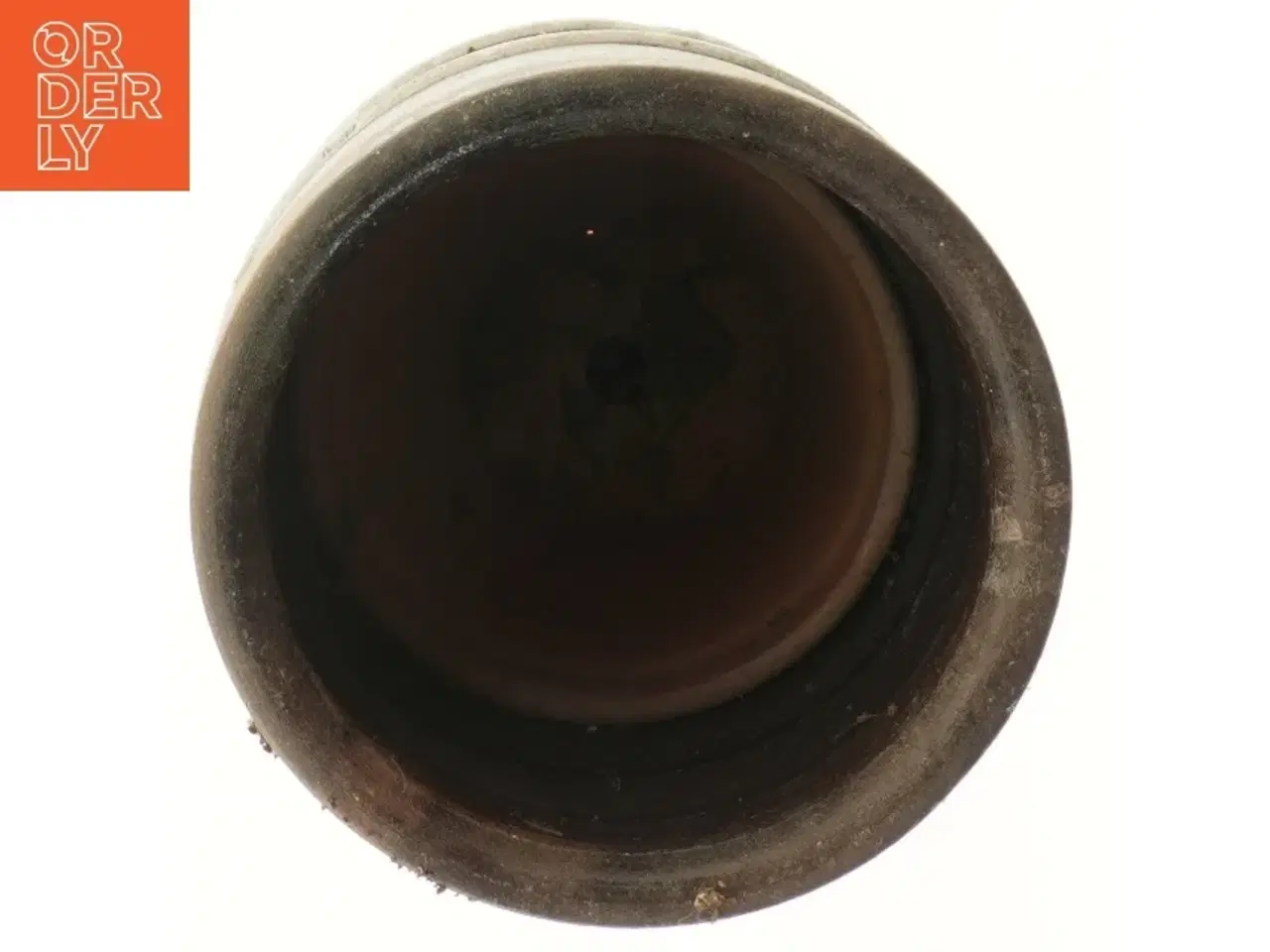 Billede 3 - Brun keramikvase (str. Ø 17x31 cm)