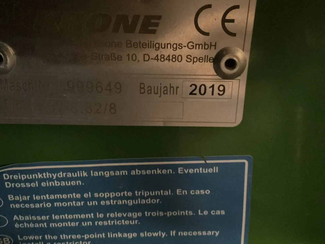 Billede 3 - KRONE KW 8.82/8 kw 8 82