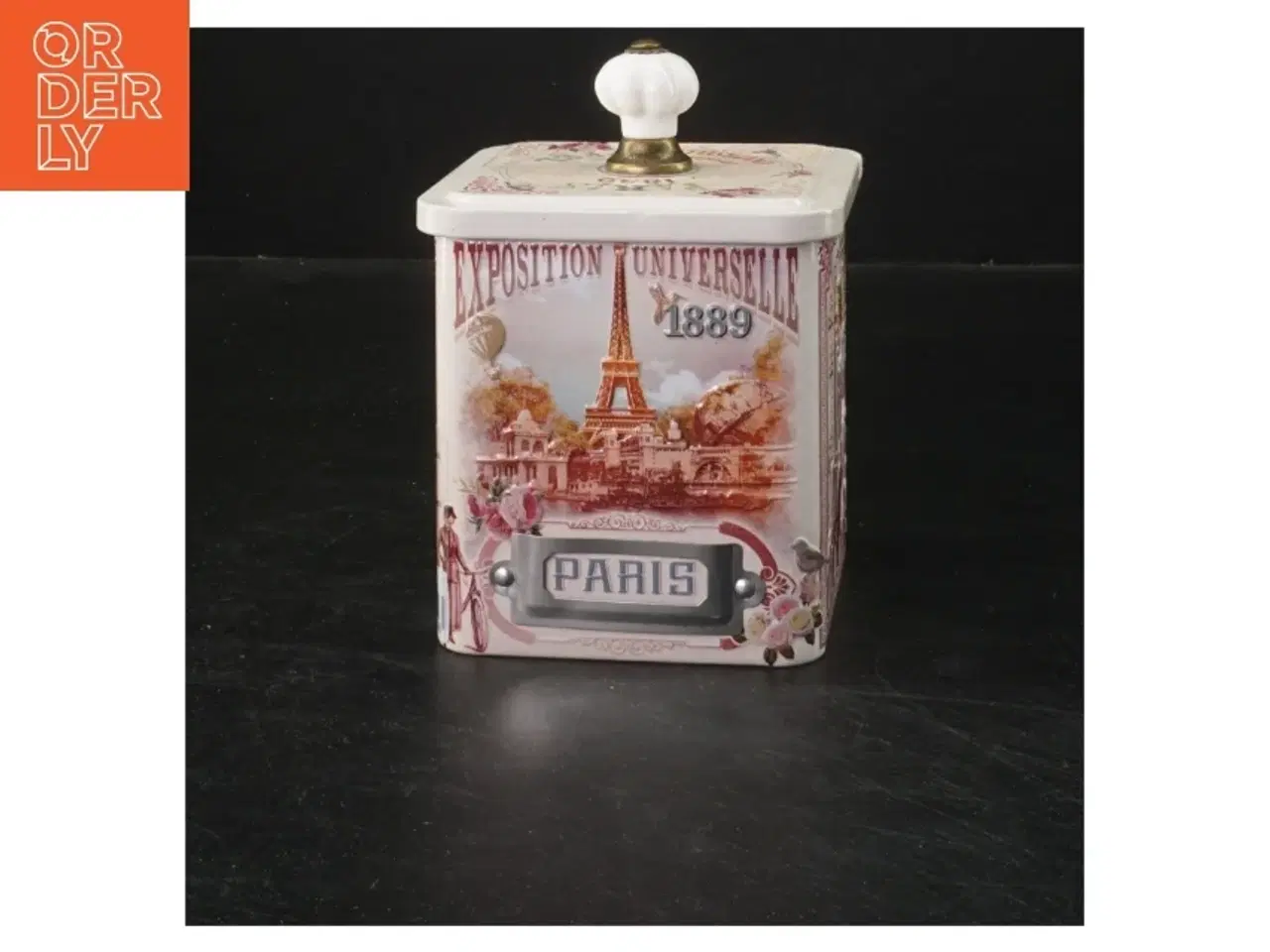 Billede 1 - Dekorativ opbevaringsdåse (str. 12x8,5x8,5 cm)